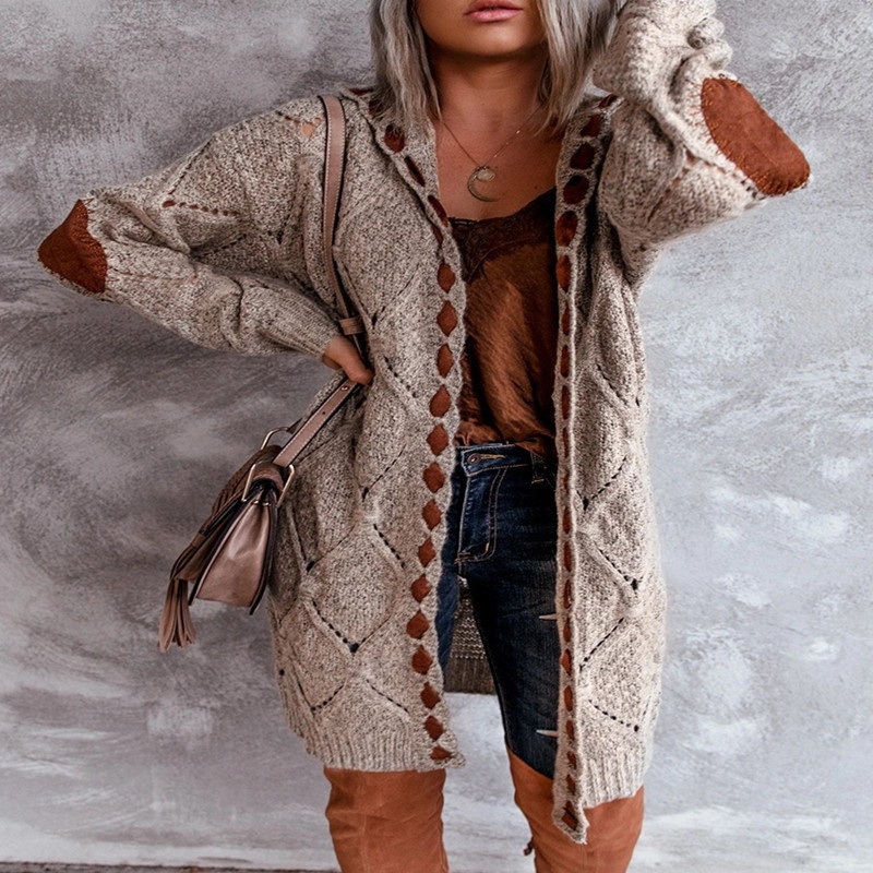 Women Fashion Long Knit Print Plus Size Loose Sweater Cardigan – Cardigan Sweater Coat and Designer Cardigan price