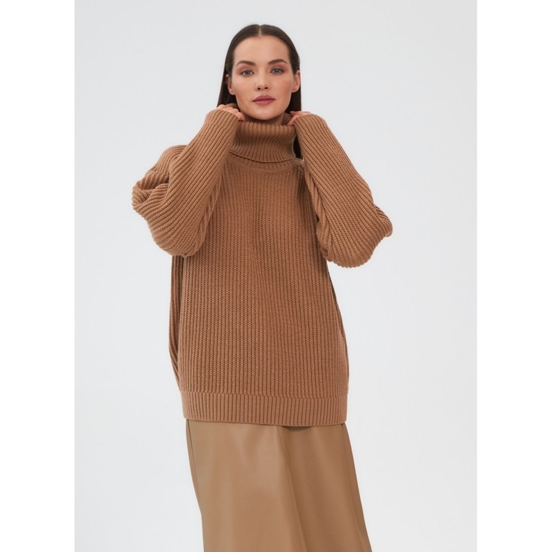 Women Pullover Turtleneck Pullover Solid Color Loose Knit Sweater – Pullover Sweater and Sweater for Woman price|<span style="color:black;"><span><span><span>Color: