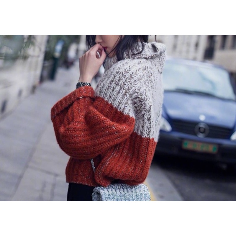Womens Casual Sweaters Thick Yarn Wool Blended Knitted Pullover – Clothes and Knitwear price