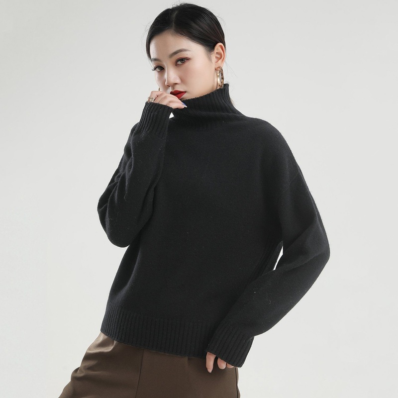 Womens Fashion 100% Cashmere 2X2 Rib Turtleneck Pullover Jumper Sweater – Sweater and Womens Sweater price