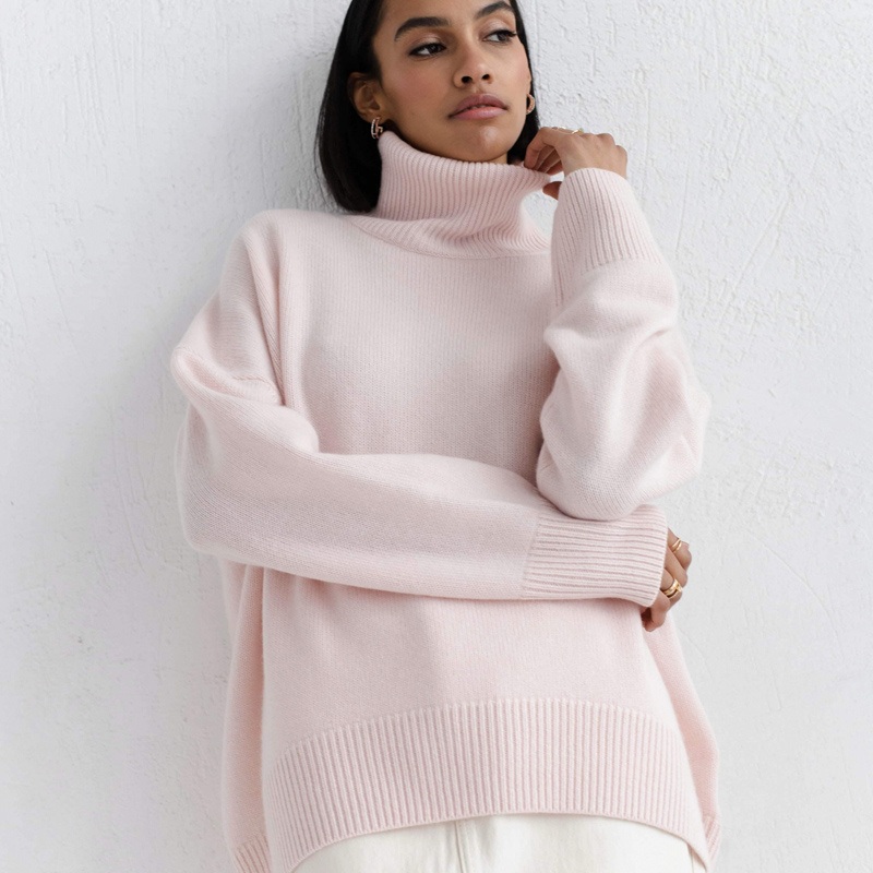 Womens Oversized Viscose Turtleneck Sweater for Casual Wear, Loose Fit Turtleneck Knit Sweater for Women – Womens Turtleneck Sweater and Oversized Turtleneck price