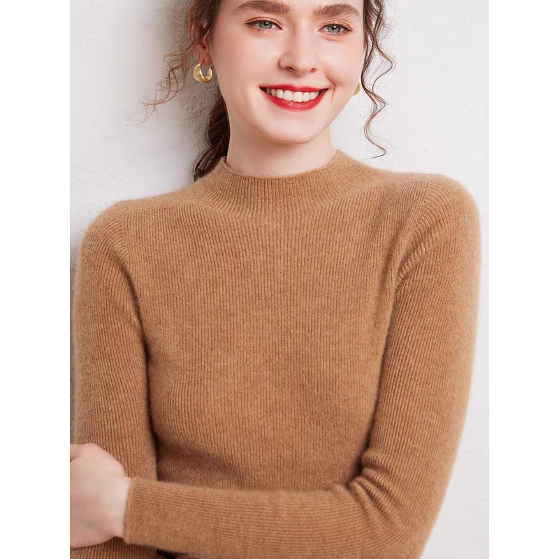Design Slim Fit Knit Long Sleeve Round Neck Knitted Pullover Sweater – Women Sweater and Turtleneck Women Sweater price