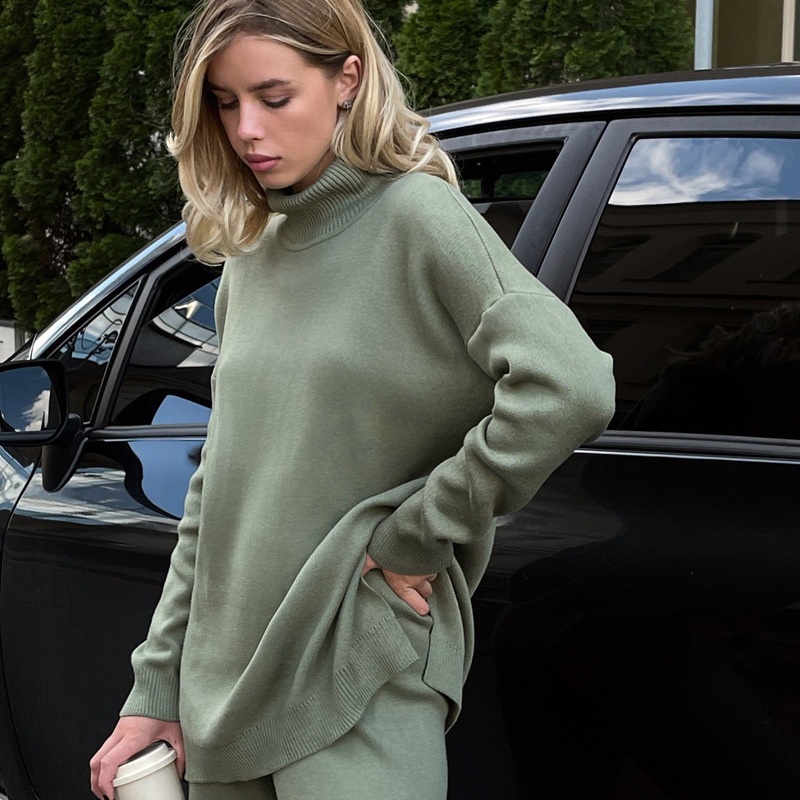 Ladies Classic High Collar Sweater in Soft Viscose Knitwear, Timeless Viscose Knit Pullover for Women with High Collar – Ladies Pullover and High Collar Pullover price