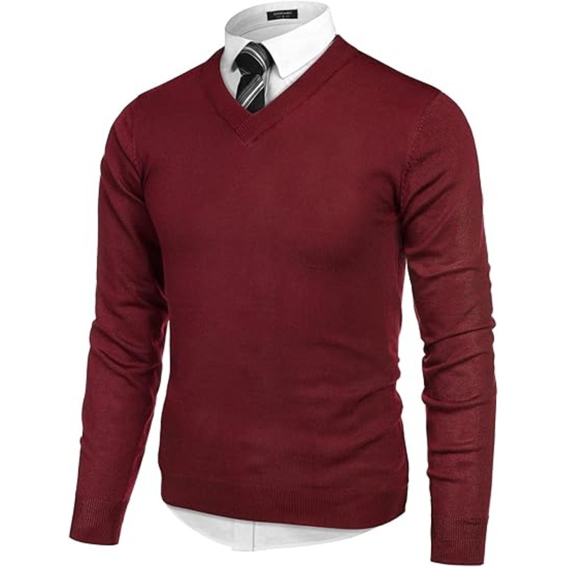 Long Sleeve Slim Fit Sweaters Fashion Pullover Sweater – Men Sweater and Pullover Sweater price