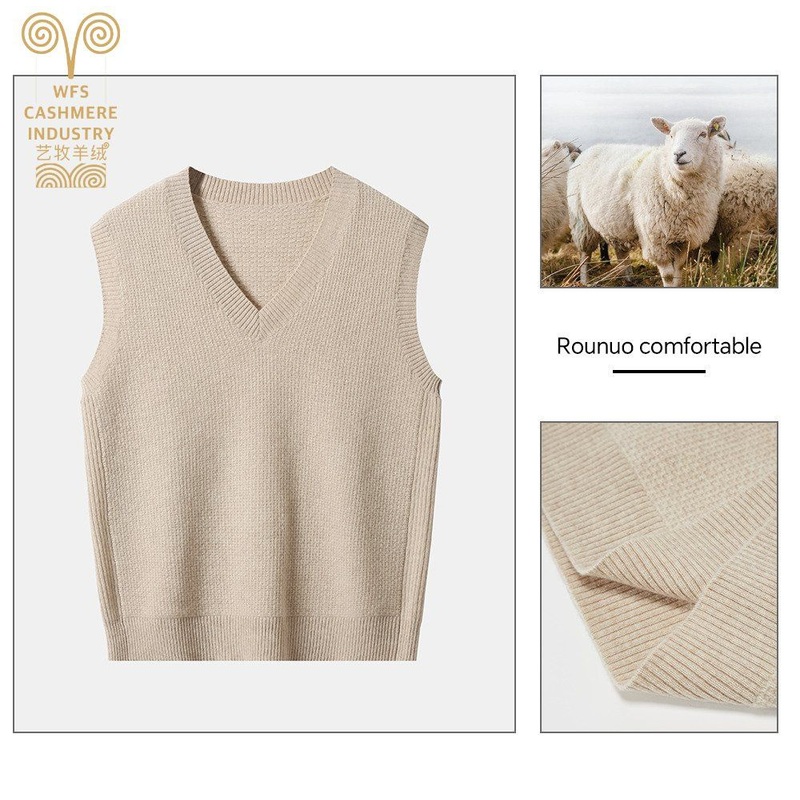 W2025-1 100% Cashmere Knitwear; Womens Casual Vest – Sweater and 100% Cashmere price