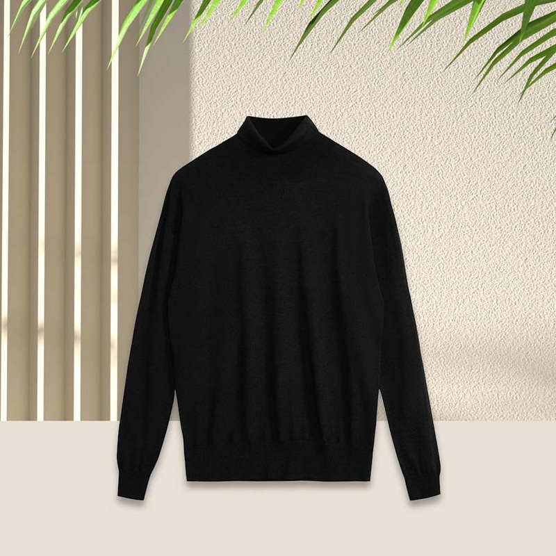 Wholesale 100% Wool Cashmere Sweater for Men Custom Logo Casual Knit Cardigan Pure Color Vintage Decoration – Wool Sweater and Cashmere Sweater price