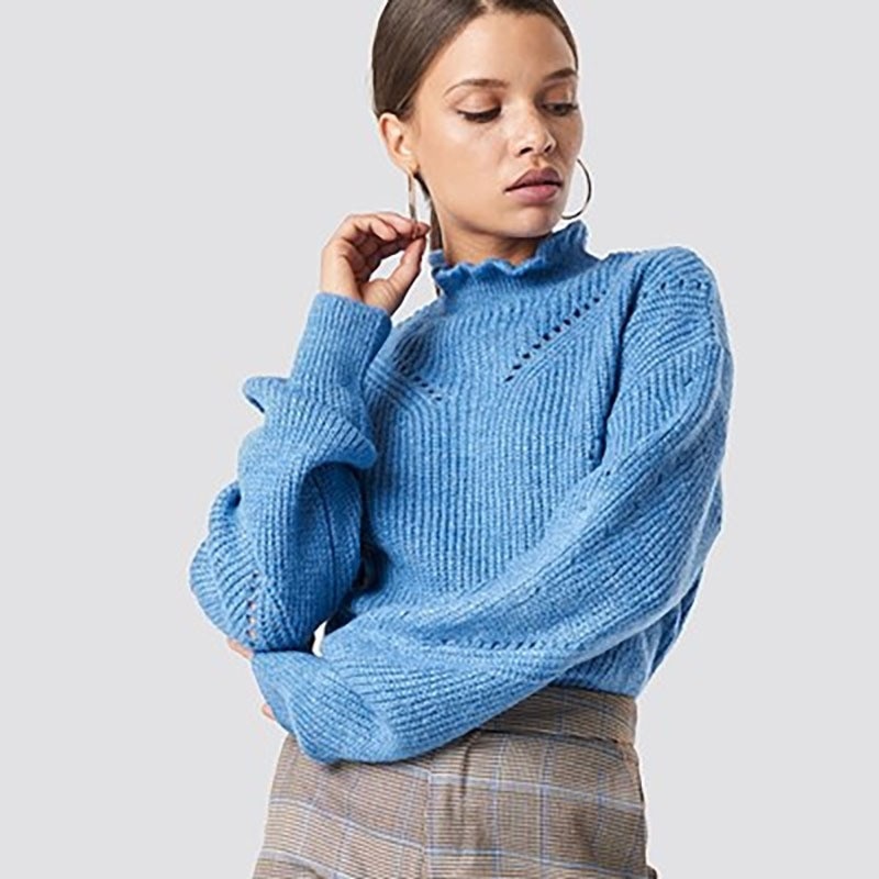 Women Winter Turtleneck Long-Sleeved Loose-Fitting Stylish Sweater – Warn Clothes and Oversized Clothes price